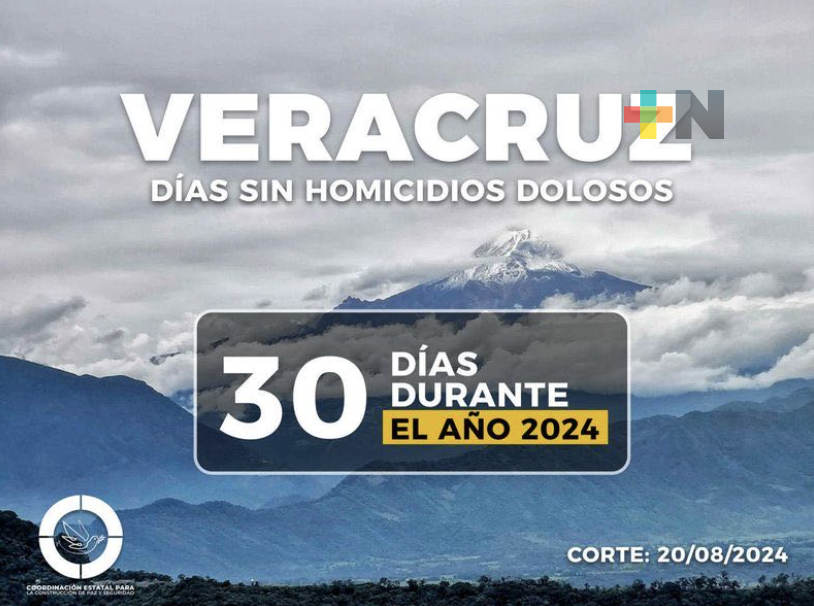30 días, cero homicidios dolosos en Veracruz